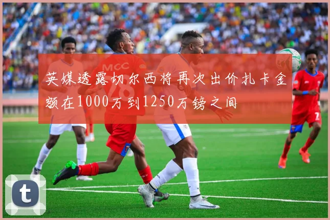 英媒透露切尔西将再次出价扎卡金额在1000万到1250万镑之间